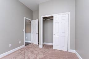 Bedroom with closet space