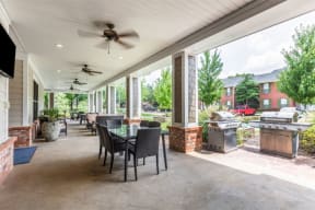 Clubhouse Patio at Cambridge Station Apartment Homes, MS