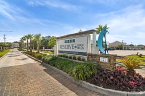 the preserve at ballantyne commons community sign  at Reserve at Gulf Hills Apartment Homes, Ocean Springs