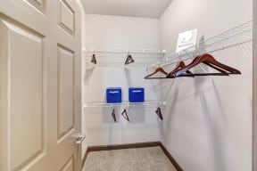 our apartments have a walk in closet with plenty of room to move around  at Kingston Crossing Apartment Homes, Louisiana, 71111