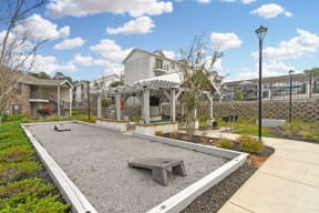 the preserve at ballantyne commons community courtyard  at Parkwest Apartment Homes, Hattiesburg, MS, 39402