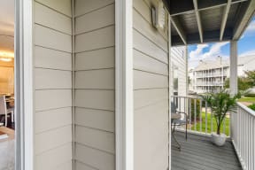 a balcony or terrace at beachfront villa in the rio mar resort