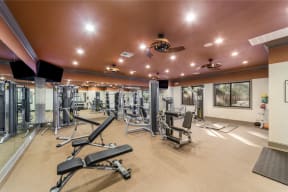 Fully Equipped Fitness Center at Reserve of Gulf Hills Apartment Homes, 39564