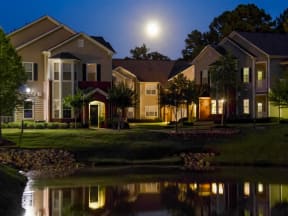 Beautiful Apartment Landscape with Lake at Carlton Apartment Homes, Flowood, MS