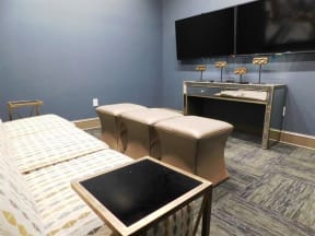 Movie Room with Television at Reserve of Gulf Hills Apartment Homes, Ocean Springs, Mississippi