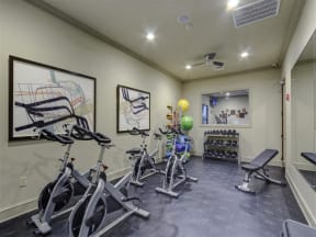 Fitness Center Cycling at Cambridge Station Apartment Homes, MS, 38655