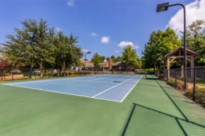 Lighted Tennis Court at Lexington Pointe Apartment Homes, Oxford, MS, 38655