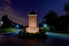 a monument at night with the sky in the background