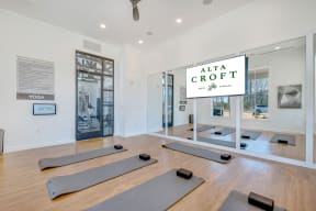 Flex Rooms With Fitness Space For Yoga, Spin And Pilates at Alta Croft, Charlotte, NC, 28269