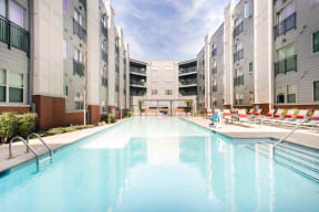 Crystal Clear Swimming Pool at Station 40, Nashville, TN