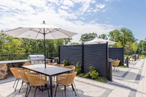 Outdoor Grill With Intimate Seating Area at The Club West at Pearl River, New York