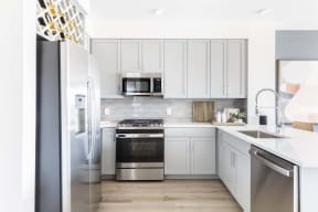 Fully Equipped Kitchen at The Kingsley, Fairfield, NJ