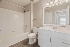 Amberwood at Lochmere, Cary NC, bathroom with tub surround
