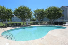 Stone Gate Apartments in Charlotte, NC refreshing community swimming pool