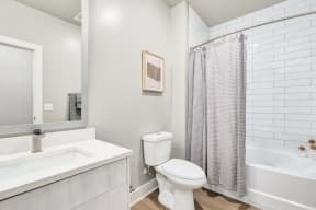 Bathroom With Adequate Storage at Exchange at St Augustine, Florida, 32086