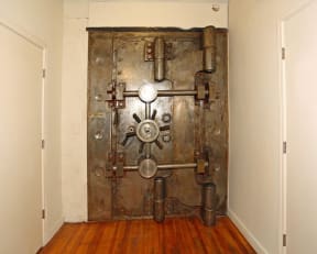 Land Bank Lofts in Columbia, SC featuring unique original bank vaults