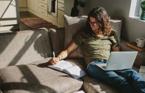 guy studying