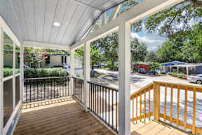 Outdoor Balcony at Woodview Apartments, Texas