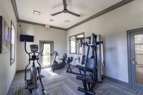 fitness center with equipment
