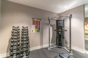 the gym at parc hill apartments