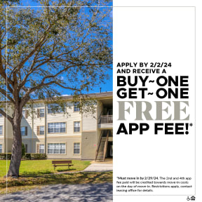 Apply by 2/2/24 and Receive Buy One Get One FREE App Fee!