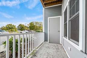 Balcony with railings at Four Winds Apartments, Fall River, MA, 02720