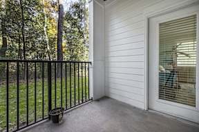 Balcony with railing at Park Circle Village Apartments, North Charleston, South Carolina