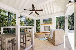 White Covered Patio at Park Circle Village Apartments, North Charleston, South Carolina