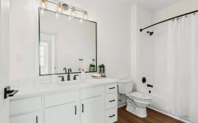Spacious Bathrooms with High End Finishes