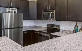 Granite Counter Tops with Stainless Steel Appliances