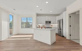 Open Concept Layout for Kitchen and Living Spaces