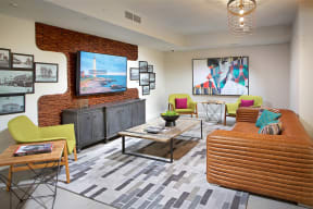 Clubhouse Lounge at South of Atlantic Luxury Apartments, Delray Beach, FL