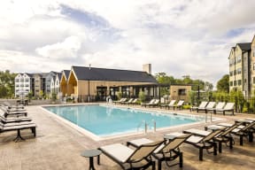the swimming pool at our apartments
