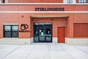 The Stirlingside building has a red brick exterior.