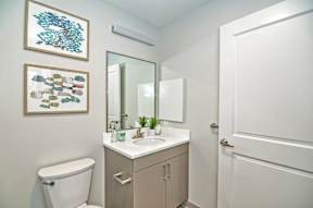bathroom staged