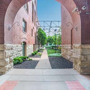 Exterior apartment hallway-The Brewery Apartments St. Louis, MO