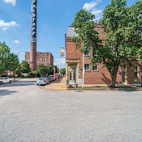 Street view of apartment complex-The Brewery Apartments St. Louis, MO