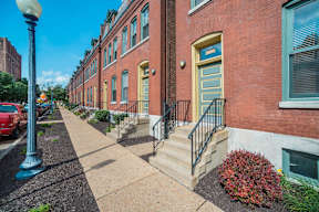 Front doors of apartments, The Brewery Apartments