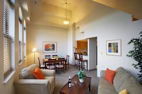 Apartment living room, The Brewery Apartments