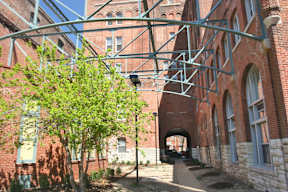 Courtyard area, The Brewery Apartments