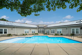 the swimming pool at our apartments