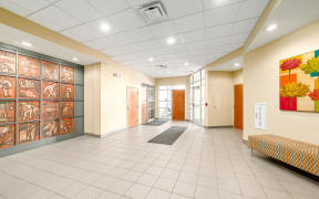 the lobbies of our office buildings are clean and ready for you to use