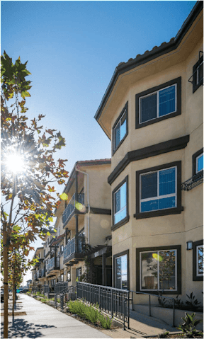 Apartment and walkway area-Parque Vista, Los Angeles, CA