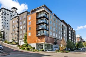 a new apartment building on a city street