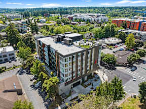 an aerial view of a building at Hue Apartments, Redmond , WA 98052