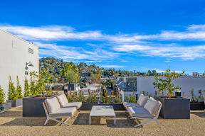 rooftop with seating area