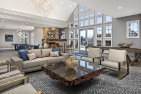 Lobby with seating area