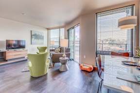 Living room with table and chairs