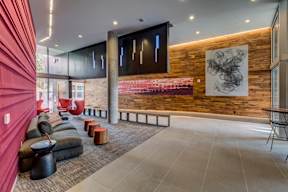 Lobby with artwork and seating