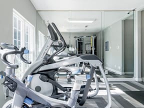 the gym at the preserve apartments